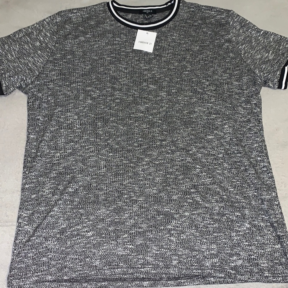 Forever 21 Marled Ringer Tee XL